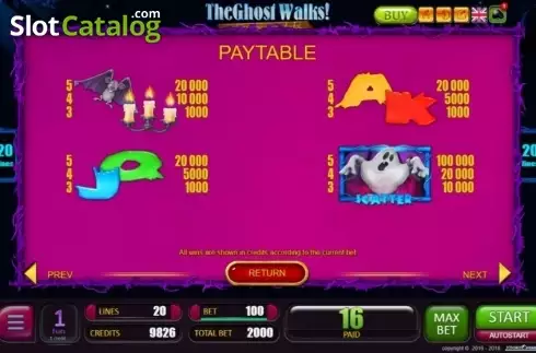 Скрин6. The Ghost Walks слот
