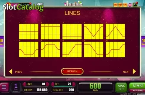 Скрин5. Jewels (Belatra Games) слот