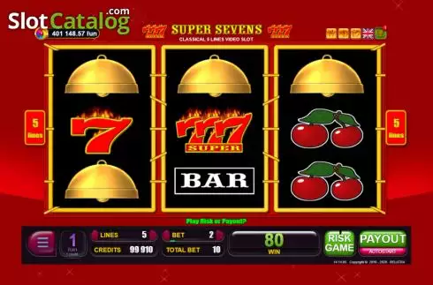 Скрин3. Super Sevens (Belatra Games) слот