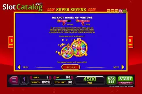 Скрин8. Super Sevens (Belatra Games) слот