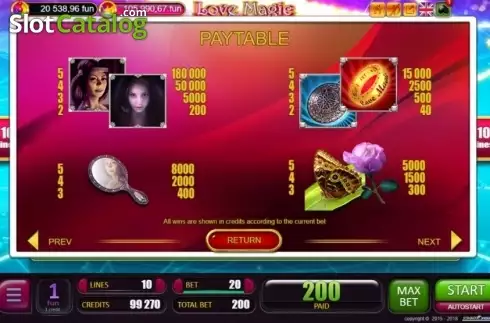 Скрин4. Love Magic слот