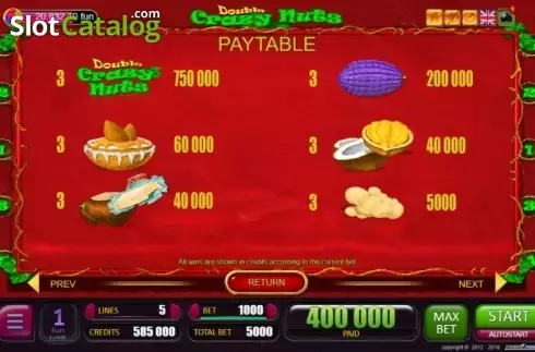 Скрин5. Double Crazy Nuts слот