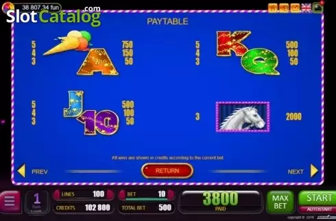 Скрин5. Carousel (Belatra Games) слот