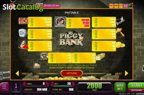 Скрин4. Piggy Bank (Belatra Games) слот