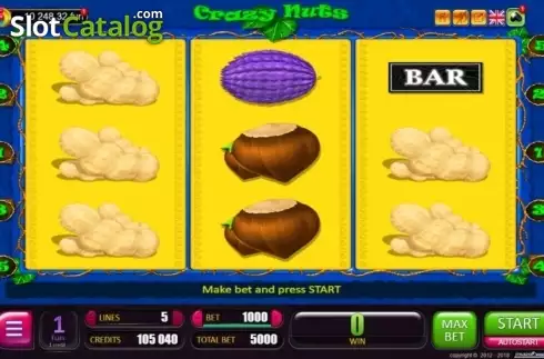 Скрин2. Crazy Nuts слот