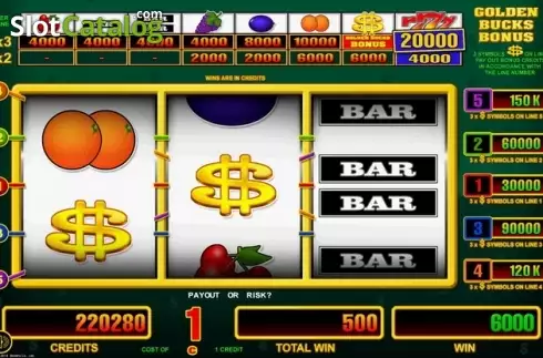Скрин2. Golden Bucks слот