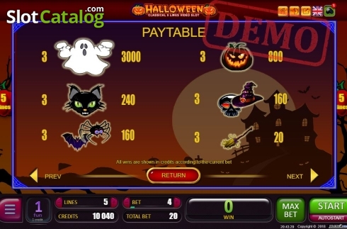 Скрин4. Halloween (Belatra Games) слот