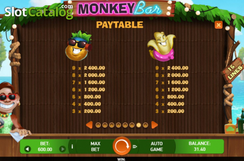 Скрин9. Monkey Bar слот
