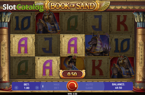 Скрин4. Book of Sand слот