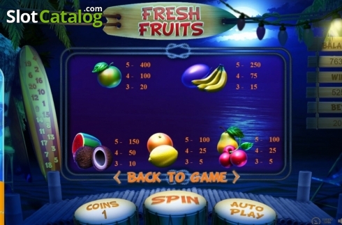Скрин4. Fresh Fruits (BetConstruct) слот