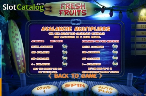 Скрин6. Fresh Fruits (BetConstruct) слот