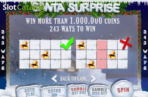 Скрин7. Santa Surprise (BetConstruct) слот