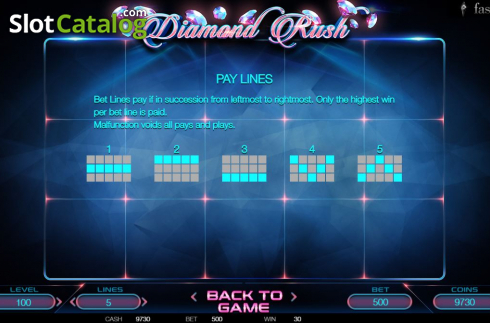 Скрин7. Diamond Rush (BetConstruct) слот