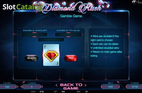 Скрин8. Diamond Rush (BetConstruct) слот