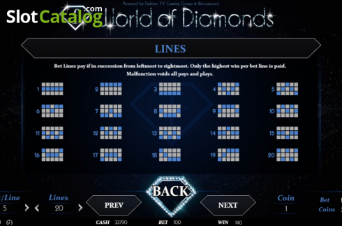 Скрин9. World of Diamonds слот