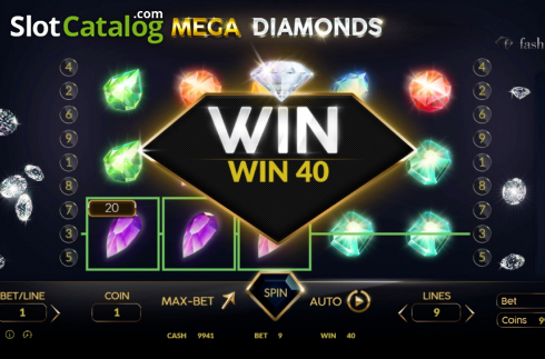 Скрин3. Mega Diamonds (BetConstruct) слот