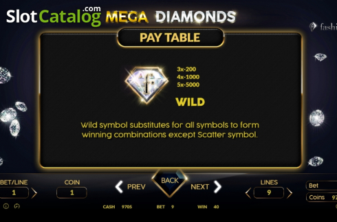 Скрин6. Mega Diamonds (BetConstruct) слот