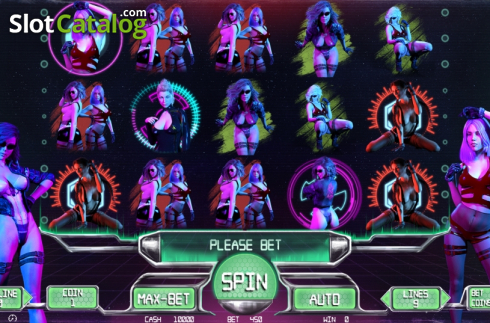 Скрин2. Cyber Girls слот