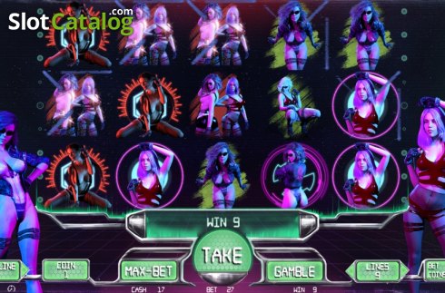 Скрин4. Cyber Girls слот