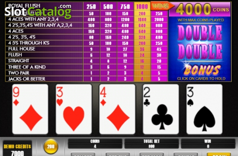 Скрин2. Double Double Bonus Poker (BetConstruct) слот