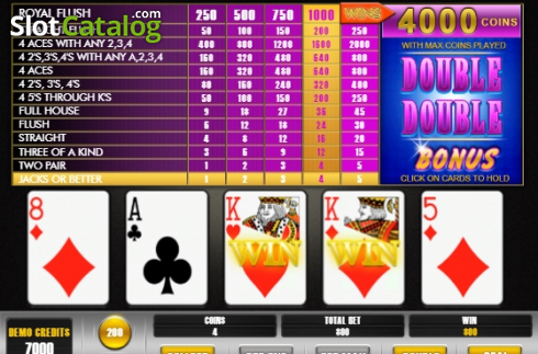 Скрин4. Double Double Bonus Poker (BetConstruct) слот