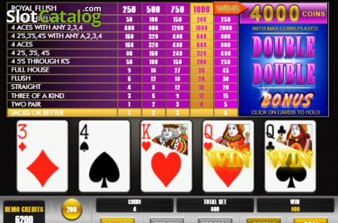 Скрин5. Double Double Bonus Poker (BetConstruct) слот