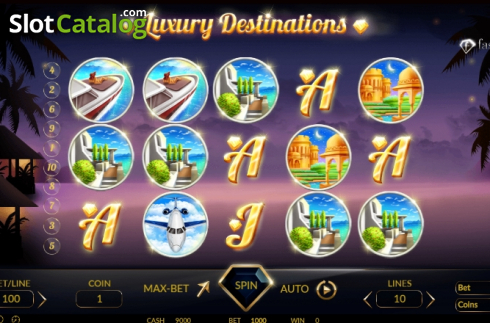 Скрин2. Luxury Destinations слот