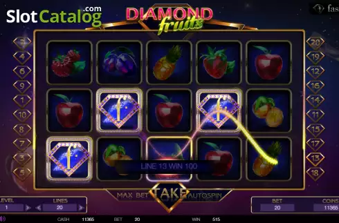 Скрин6. Diamond Fruit (BetConstruct) слот