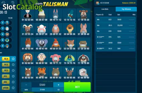 Скрин2. Talisman (BetConstruct) слот