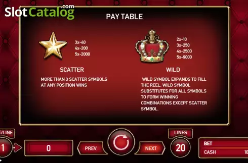 Скрин7. Royal Star 20 Lines слот
