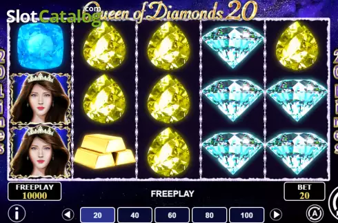 Скрин2. Queen of Diamonds 20 слот