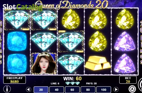 Скрин6. Queen of Diamonds 20 слот