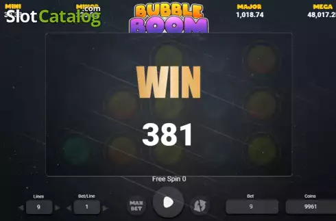 Скрин5. Bubble Boom (BetConstruct) слот