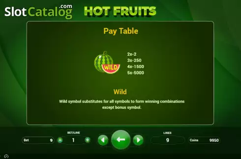 Скрин5. Hot Fruits (BetConstruct) слот