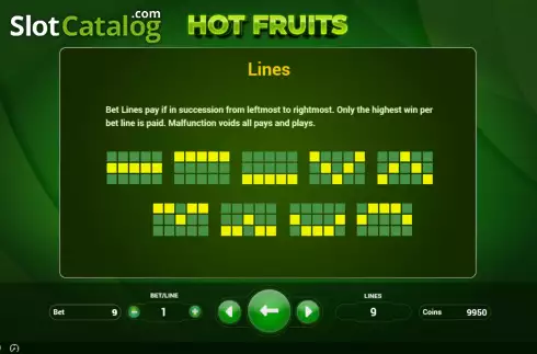 Скрин9. Hot Fruits (BetConstruct) слот