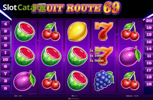 Скрин2. Fruit Route 69 слот