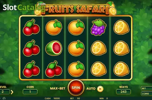 Скрин2. Fruits Safari слот