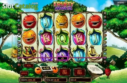 Скрин3. Fruity Maniacs слот