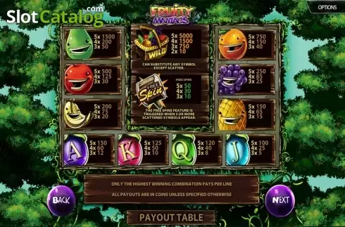 Скрин5. Fruity Maniacs слот