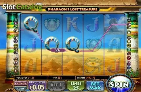 Скрин2. Pharaohs Lost Treasure слот