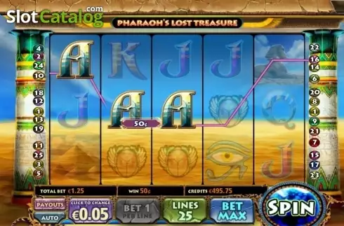 Скрин3. Pharaohs Lost Treasure слот
