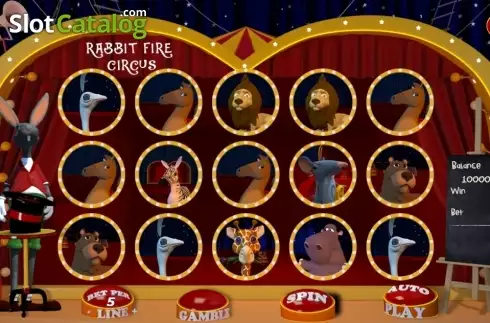 Скрин2. Rabbit Fire Circus слот