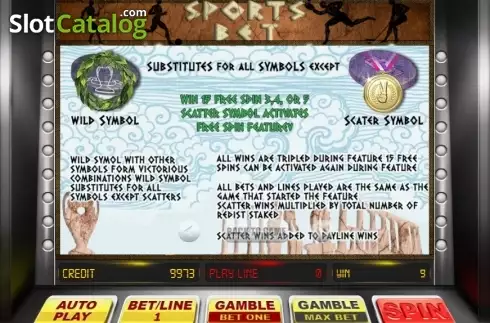 Скрин7. SportsBet слот