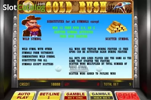 Скрин7. Gold Rush (BetConstruct) слот