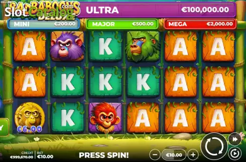 Скрин2. Bad Baboons Deluxe слот