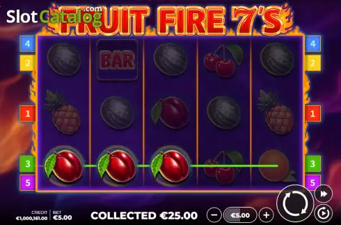 Скрин3. Fruit Fire 7's слот
