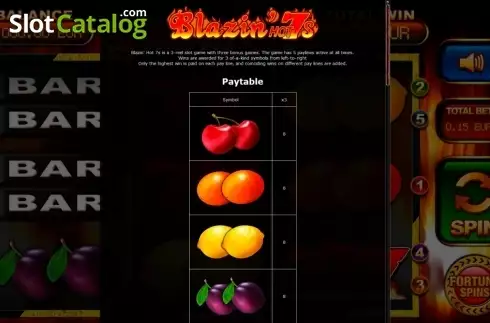 Скрин2. Blazin' Hot 7s слот
