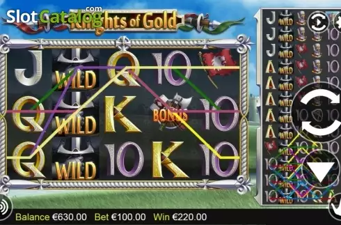 Скрин9. Knights of Gold слот