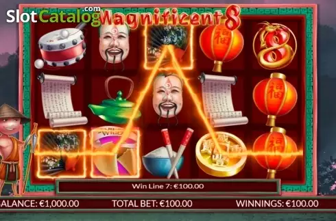 Скрин8. Magnificent 8 слот