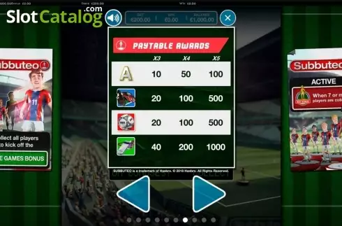 Скрин4. Subbuteo слот